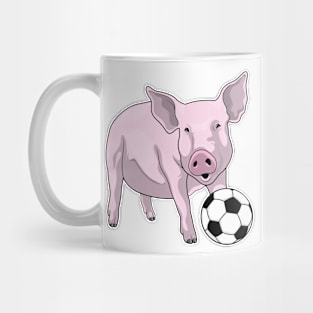 Pig Soccer player Soccer Mug